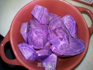 奶香紫薯的做法步骤：2