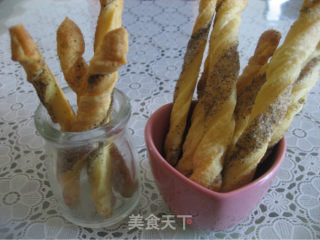 芝麻糖酥皮饼干棒的做法步骤：1