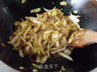 白菜炒粉丝的做法步骤：6