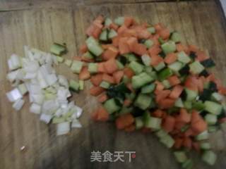 香辣金银饭的做法步骤：1