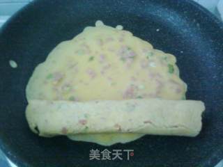 玉米鸡蛋卷的做法步骤：10