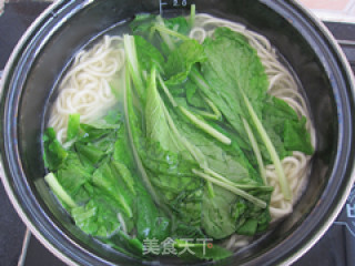 小白菜肉丝面的做法步骤：3
