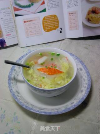 蟹肉棒粉丝鸡蛋汤的做法步骤：9