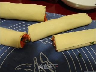 千张肉卷的做法步骤：7