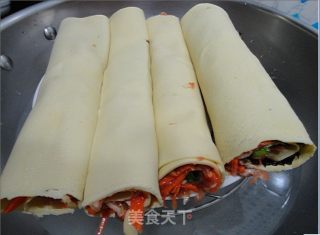 千张肉卷的做法步骤：8