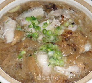 盐白菜滑肉片汤的做法步骤：8