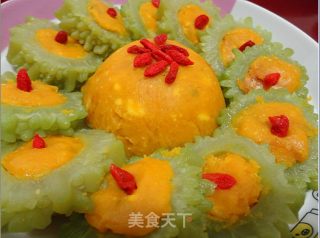 黄油南瓜焗苦瓜的做法步骤：10