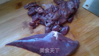 炒肝尖的做法步骤：1