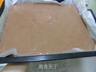 长颈鹿纹奶油蛋糕卷的做法步骤：16