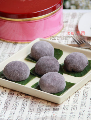 黑糍草饼—QQ的感觉的做法步骤：11