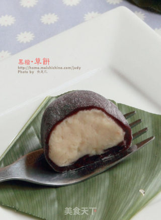 黑糍草饼—QQ的感觉的做法步骤：14