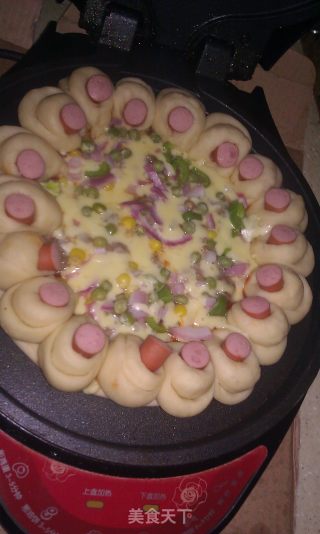 电饼铛花边披萨的做法步骤：13