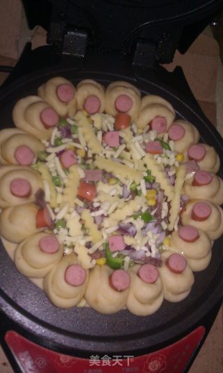电饼铛花边披萨的做法步骤：14