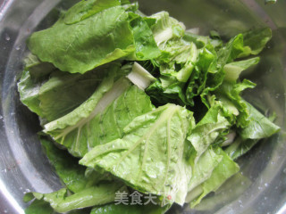 青菜肉丝炒面的做法步骤：2