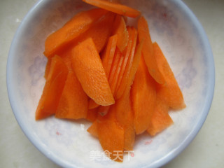 青菜肉丝炒面的做法步骤：3