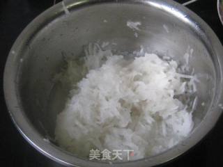 香葱萝卜丝蒸饺的做法步骤：2