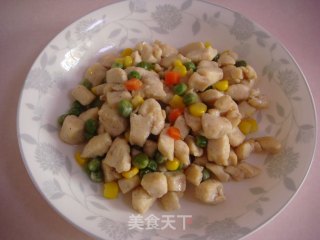 原汁原味------五彩鸡丁的做法步骤：11