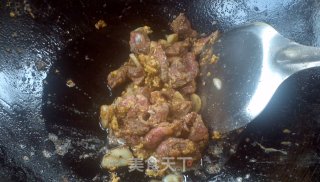 肉蛋大抄豆角的做法步骤：2