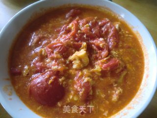 西红柿鸡蛋青菜拌面的做法步骤：10