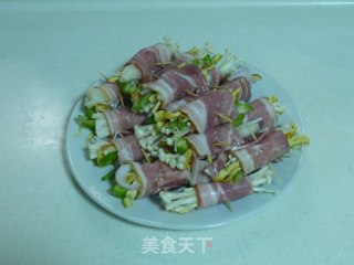 培根蔬菜卷的做法步骤：4