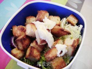 面包沙拉的做法步骤：6