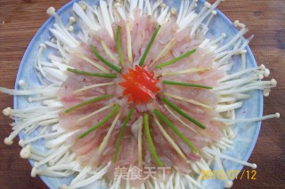 清蒸金针菊花鱼的做法步骤：5