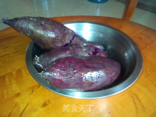母亲节的礼物--紫薯玉米面馒头的做法步骤：1