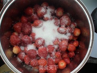 【大果粒草莓酱】----附带也煮出樱桃酱的做法步骤：5