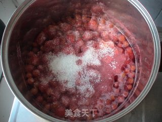 【大果粒草莓酱】----附带也煮出樱桃酱的做法步骤：8