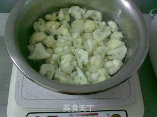 菜花炒潮汕肉卷的做法步骤：3