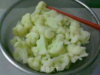 菜花炒潮汕肉卷的做法步骤：4