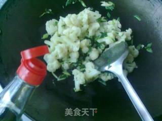 菜花炒潮汕肉卷的做法步骤：8