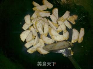 菜花炒潮汕肉卷的做法步骤：9