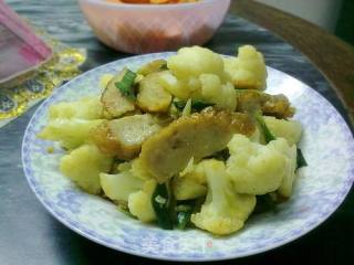 菜花炒潮汕肉卷的做法步骤：12