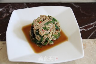 凉拌菠菜金针菇的做法步骤：12