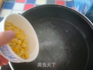 枸杞鸡汁玉米羹的做法步骤：3