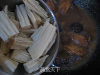 腐竹香菇炖翅中的做法步骤：10