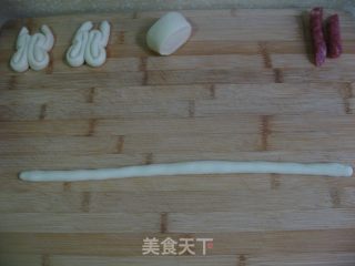 腊肠卷，蝴蝶卷的做法步骤：8