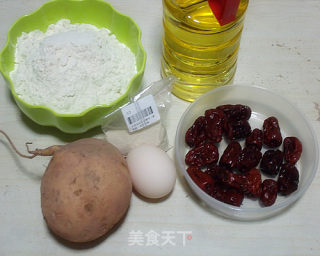 枣香红薯面糊面包的做法步骤：1