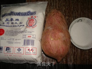 地瓜丸子的做法步骤：1