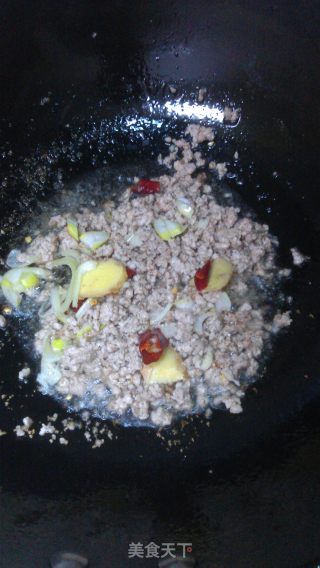 肉末油麦菜的做法步骤：6