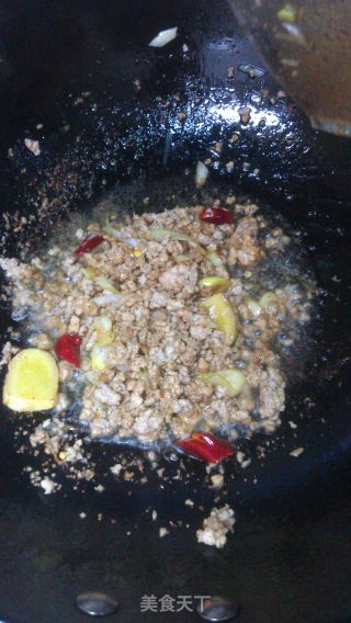 肉末油麦菜的做法步骤：7