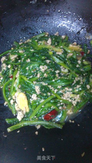 肉末油麦菜的做法步骤：8