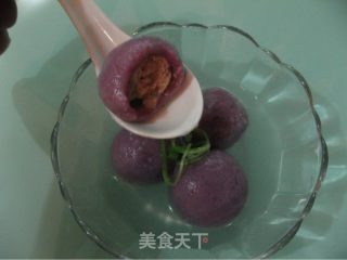 紫糯鲜肉汤圆的做法步骤：17