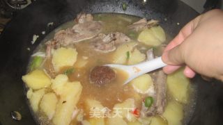 韩式排骨土豆酱汤的做法步骤：8