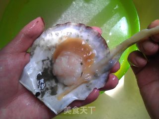 蒜蓉扇贝蒸粉丝的做法步骤：3