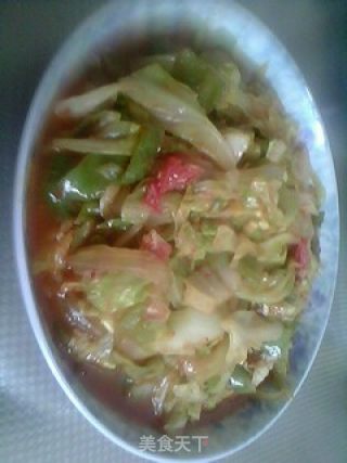 素炒洋白菜的做法步骤：3