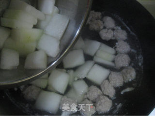 冬瓜肉丸汤的做法步骤：7