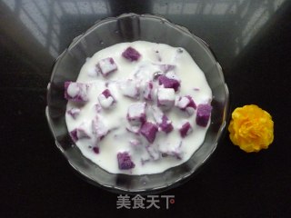 简易美味小吃----紫薯酸奶的做法步骤：5