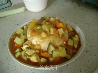 一个人的晚餐---番茄咖喱鸡的做法步骤：9
